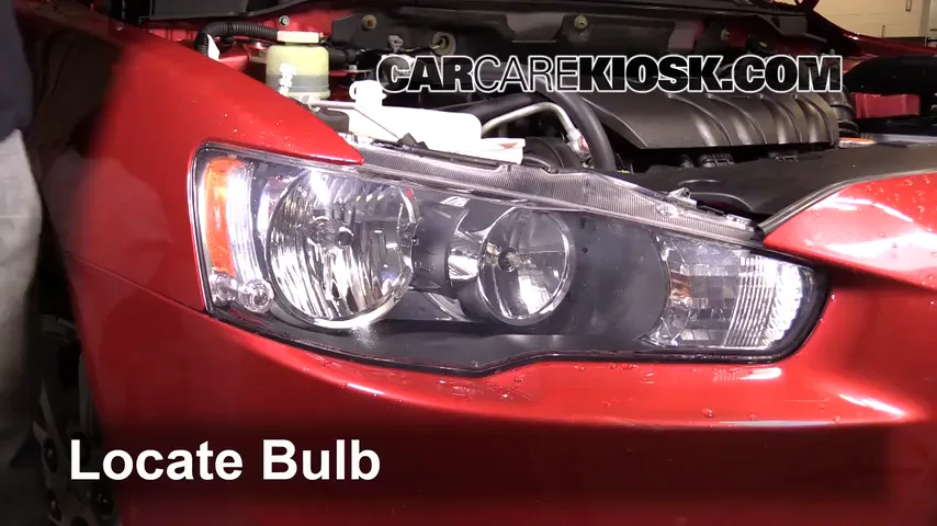 2012 Mitsubishi Lancer SE 2.4L 4 Cyl. Lights Turn Signal - Front (replace bulb)